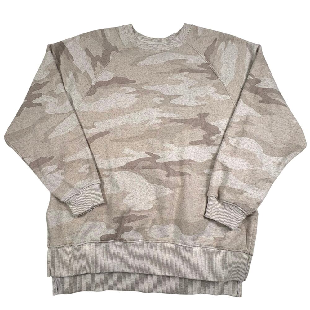 American Eagle Jegging Fit Sweatshirt Women's XS Beige Camo Athleisure Cozy